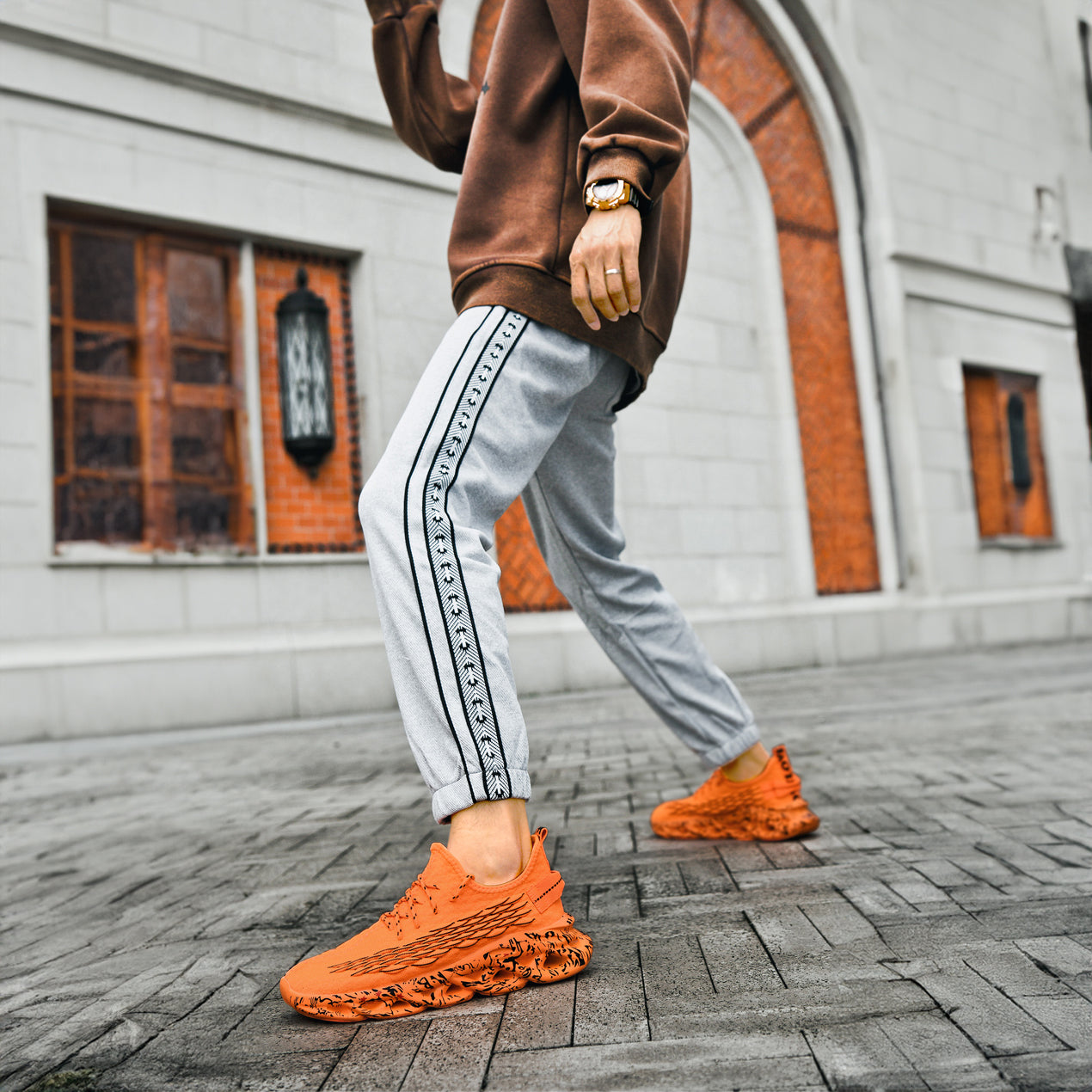 Luxury Casual Breathable Fashionable Running Sneakers For Men