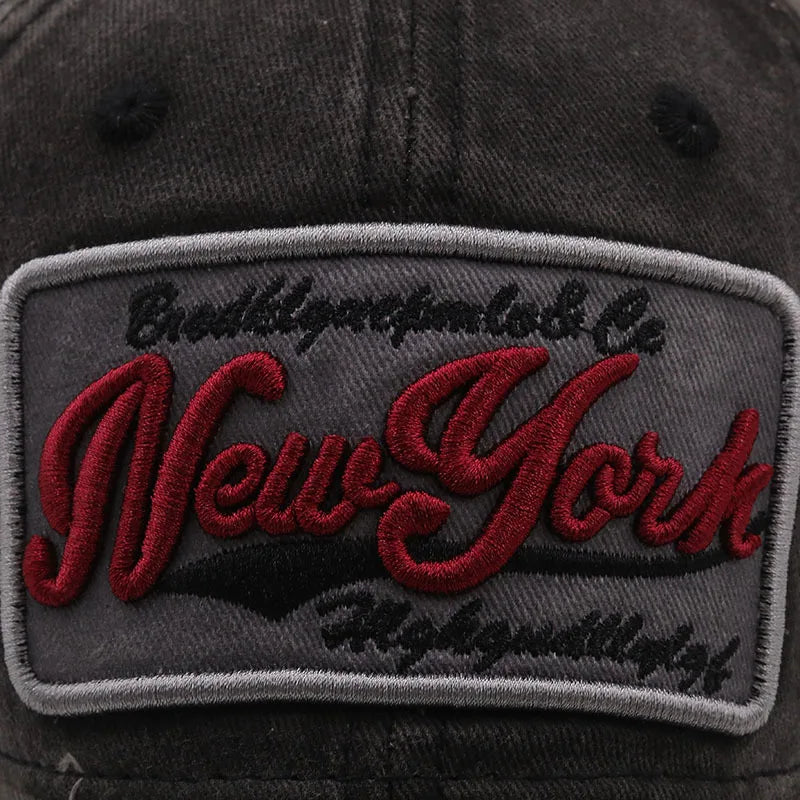 Summer Cotton Adjustable Embroidered Baseball Cap