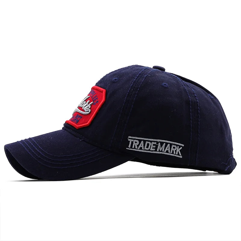 Men's Adjustable Cotton Embroidered Baseball Cap