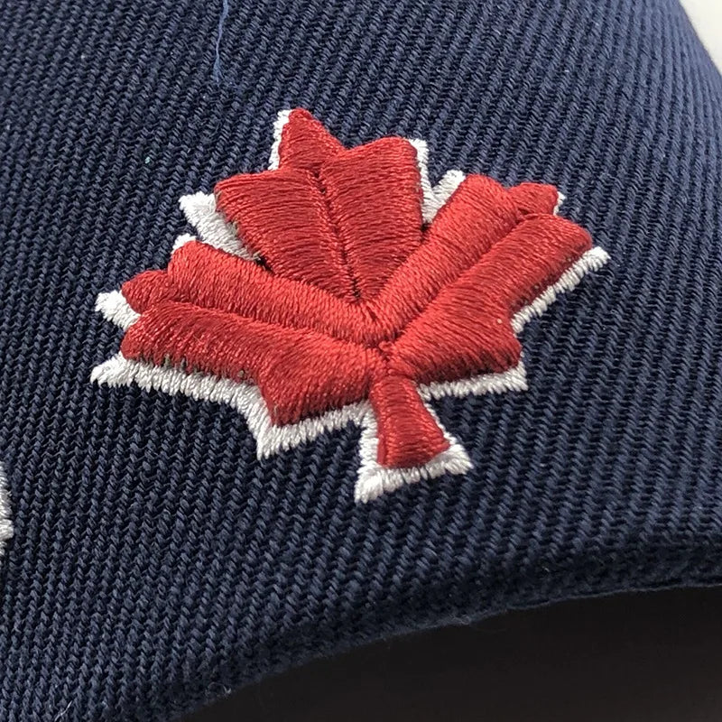 Unisex 3D "Canada" Embroidered Adjustable Baseball Cap – Cotton Casual Fitted Hat for Men & Women