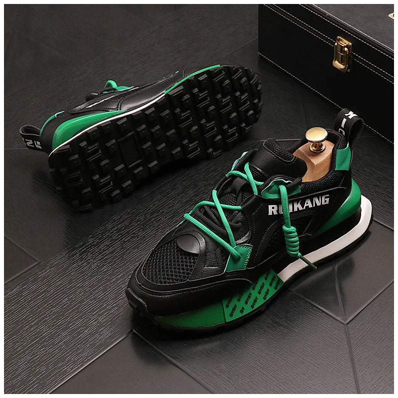 Breathable Mesh Casual Sneakers Non-slip Thick Bottom Leisure Walking Shoes