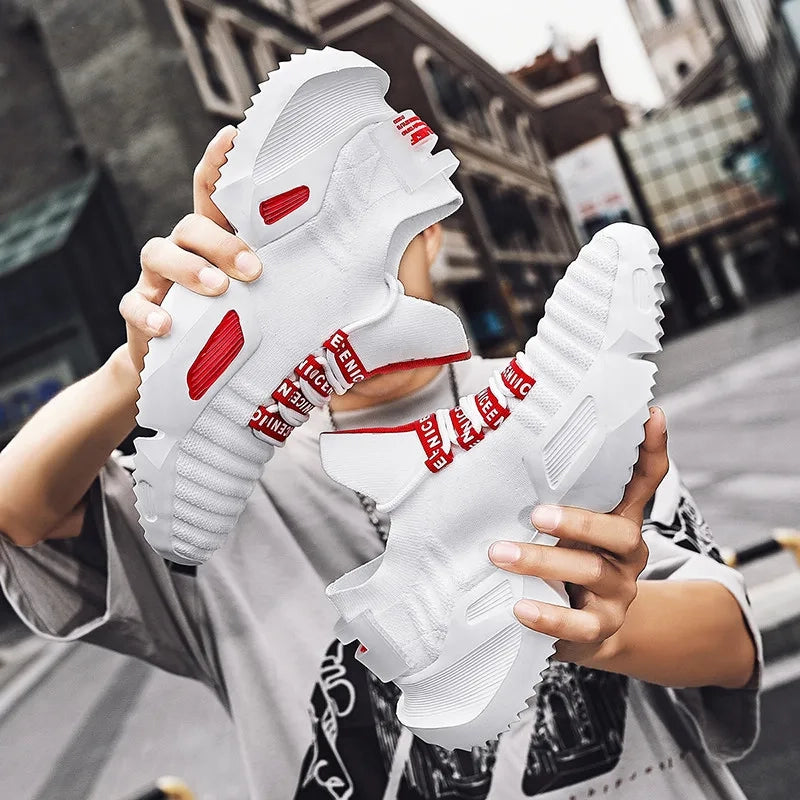 Casual Breathable Lace Up Air mesh Sneakers for Men