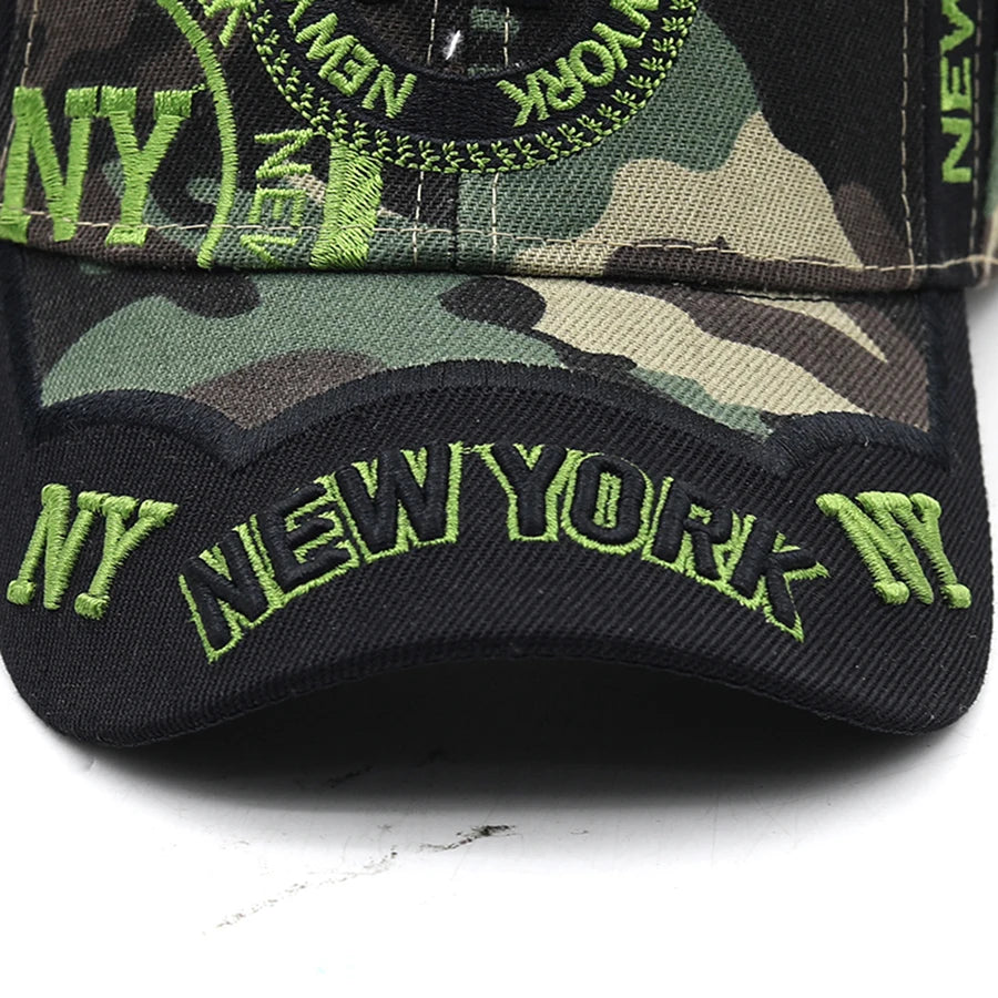 Men's 3D embroidery Fitted Casual Baseball Cap