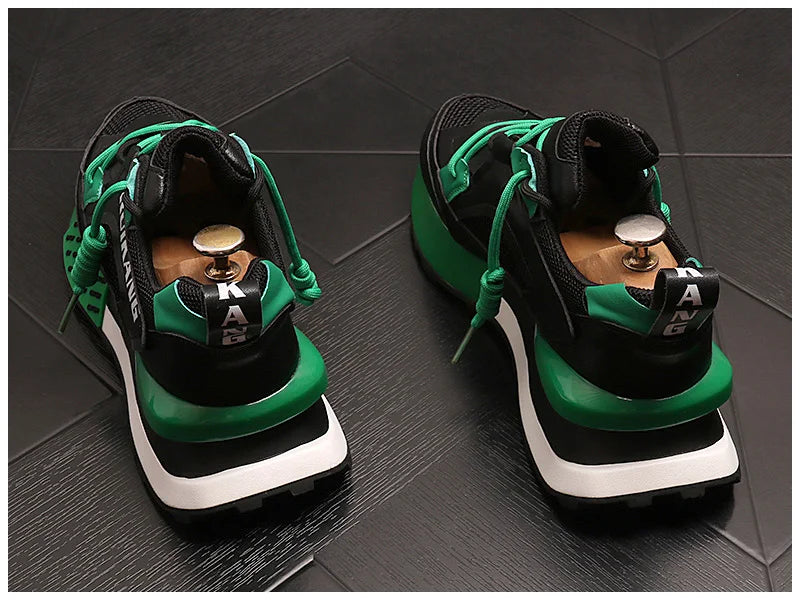 Breathable Mesh Casual Sneakers Non-slip Thick Bottom Leisure Walking Shoes
