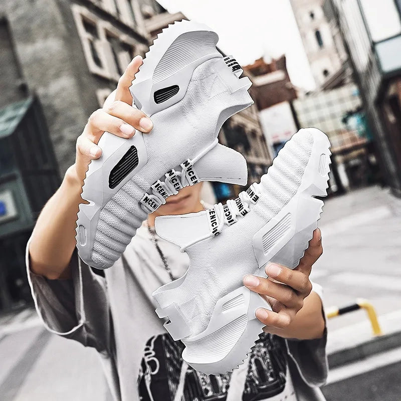 Casual Breathable Lace Up Air mesh Sneakers for Men