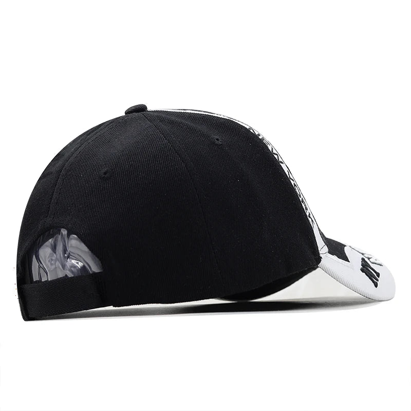 Men's 3D embroidery Fitted Casual Baseball Cap