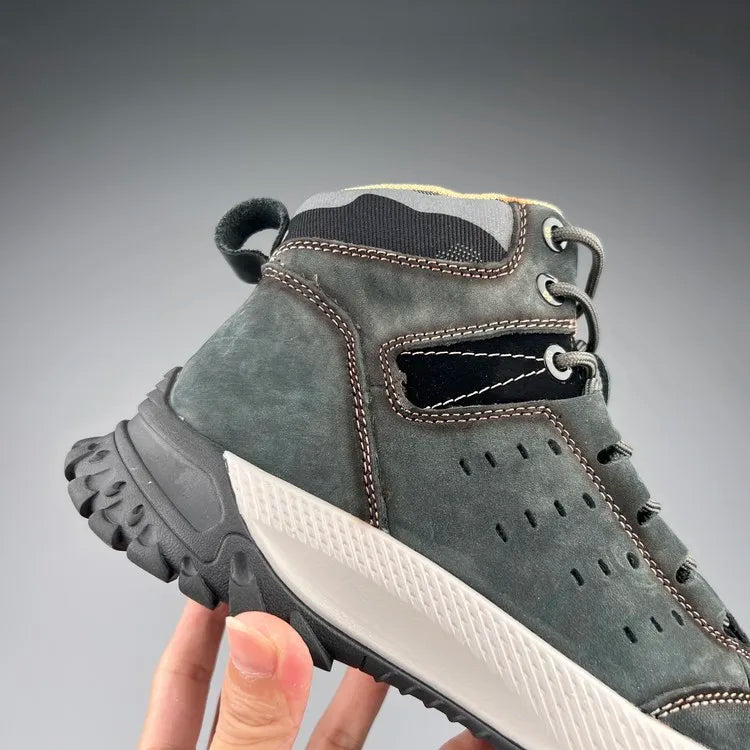 Genuine Leather High Tops Anti-slip Casual Boots