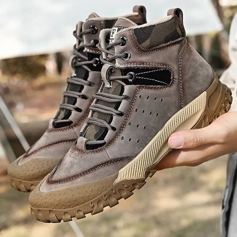 Genuine Leather High Tops Anti-slip Casual Boots