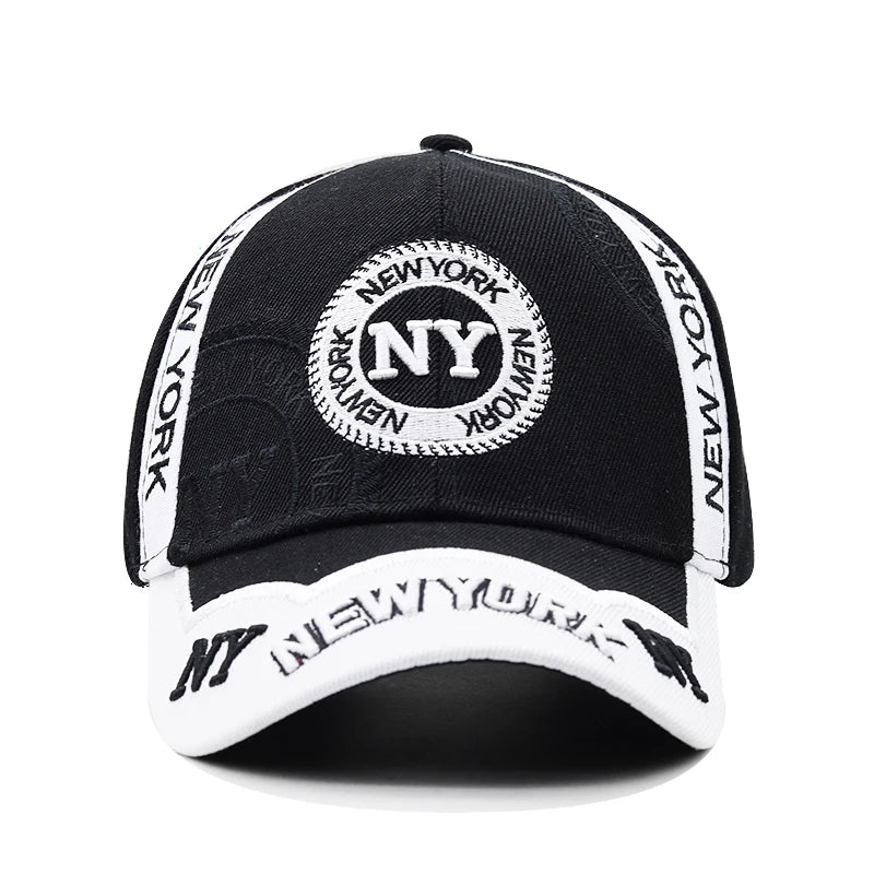Men's 3D embroidery Fitted Casual Baseball Cap