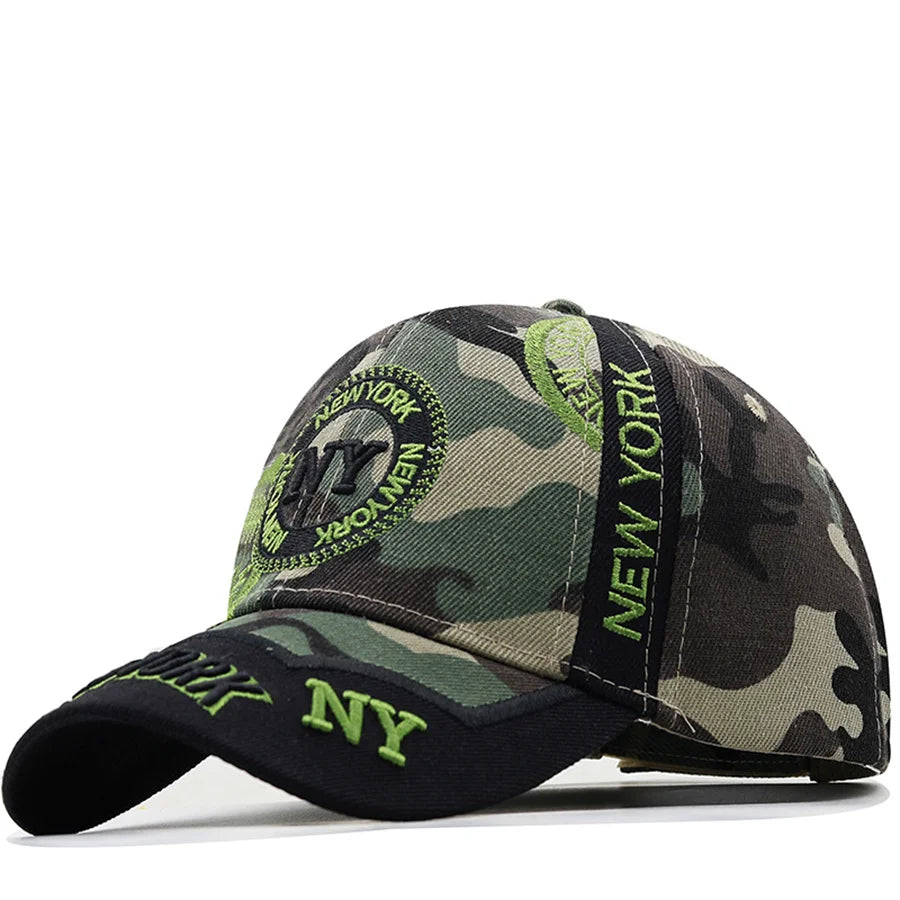 Men's 3D embroidery Fitted Casual Baseball Cap