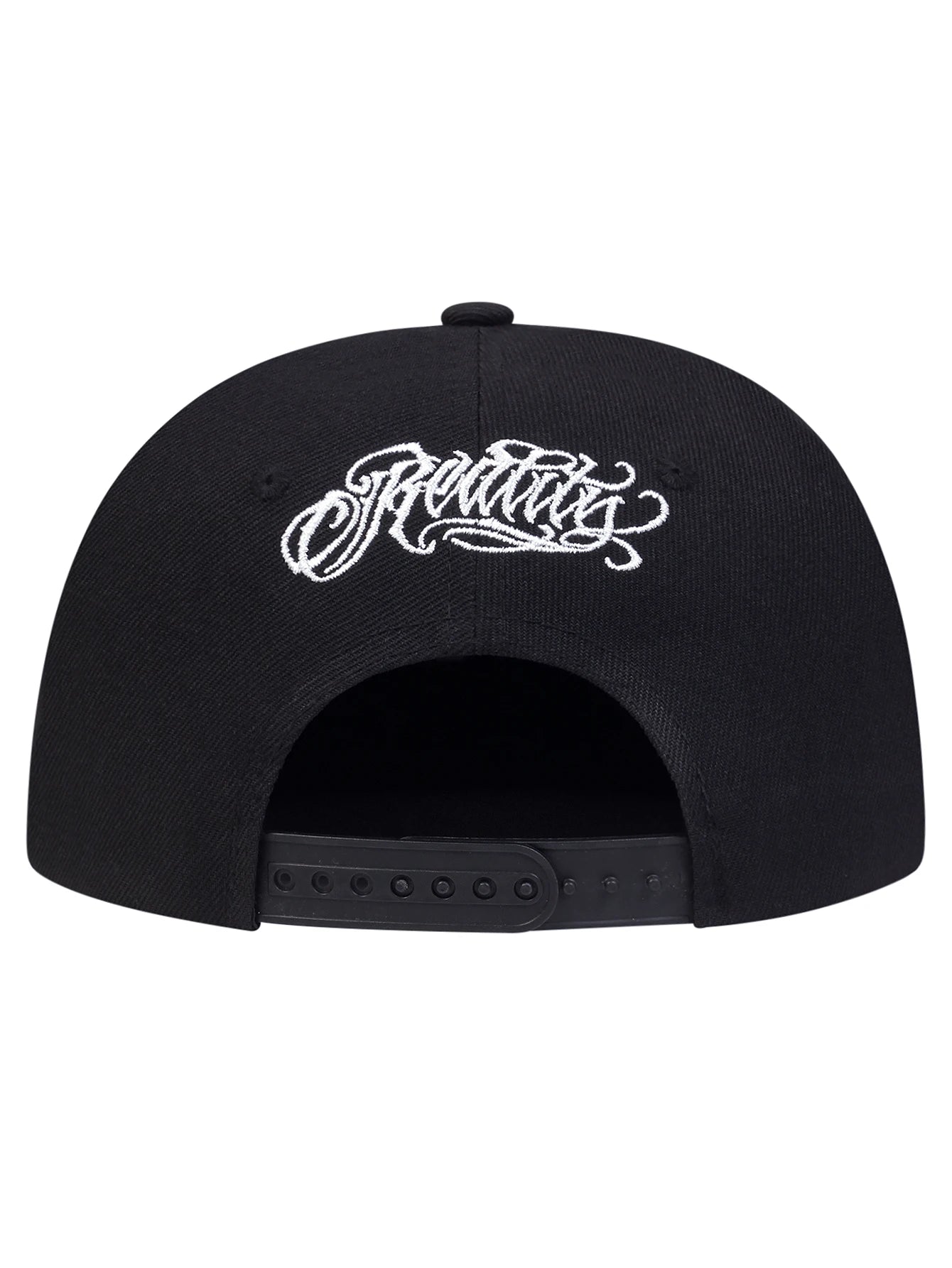 Double Flying Swallow Embroidered Gothic Flat Edge Snapback Cap