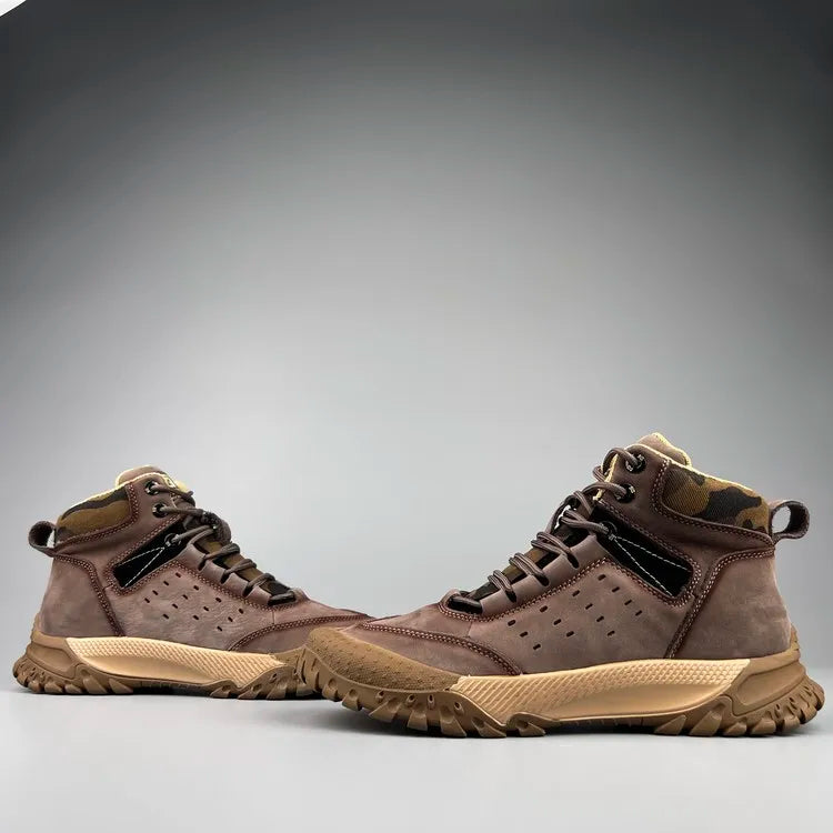 Genuine Leather High Tops Anti-slip Casual Boots