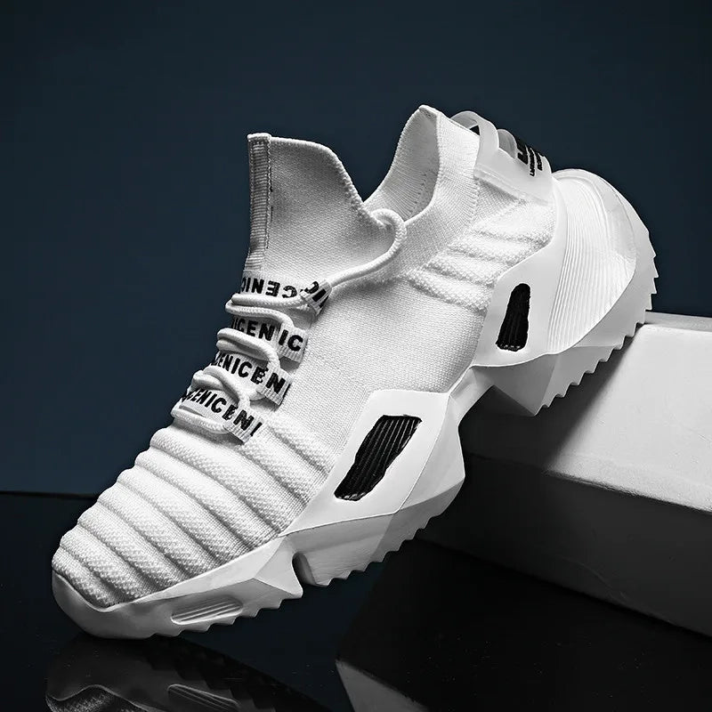 Casual Breathable Lace Up Air mesh Sneakers for Men