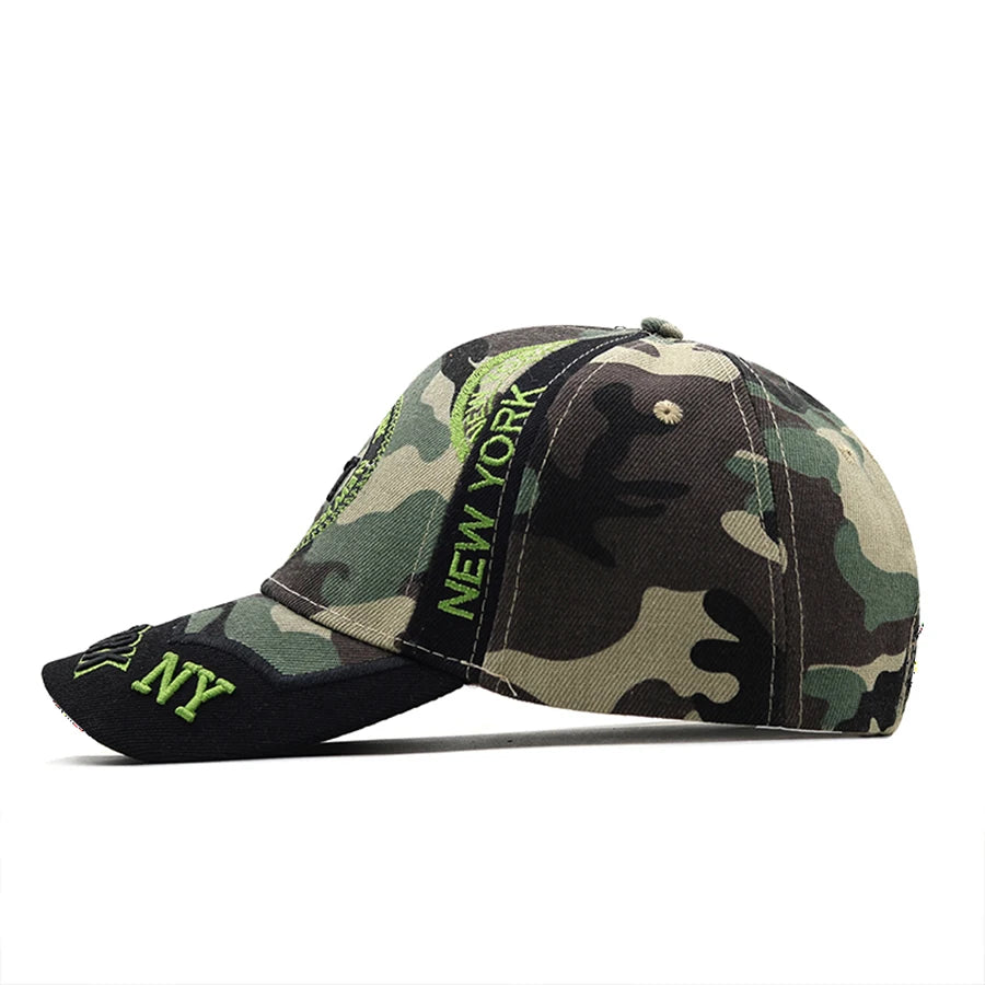 Men's 3D embroidery Fitted Casual Baseball Cap