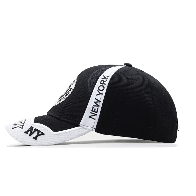 Men's 3D embroidery Fitted Casual Baseball Cap