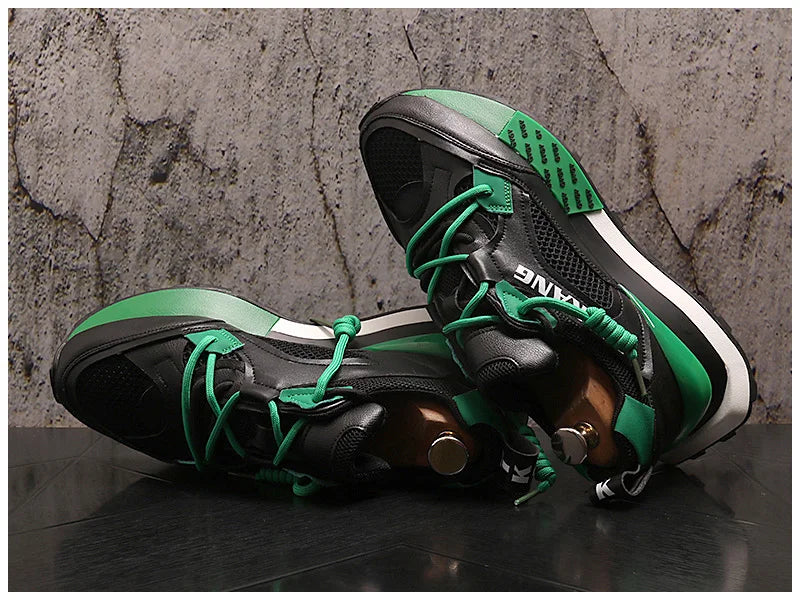 Breathable Mesh Casual Sneakers Non-slip Thick Bottom Leisure Walking Shoes