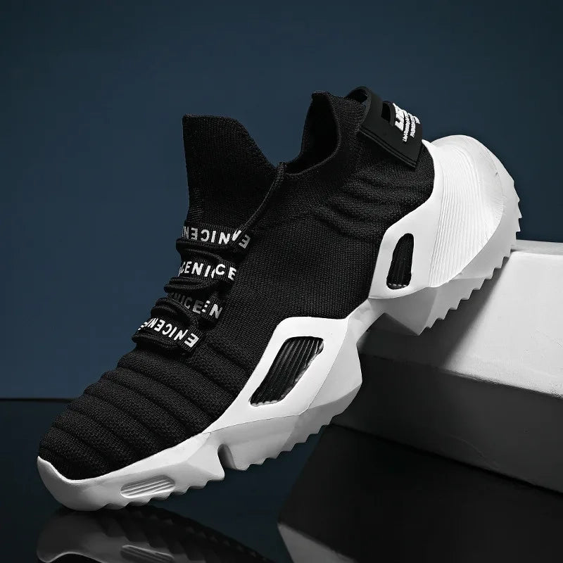 Casual Breathable Lace Up Air mesh Sneakers for Men