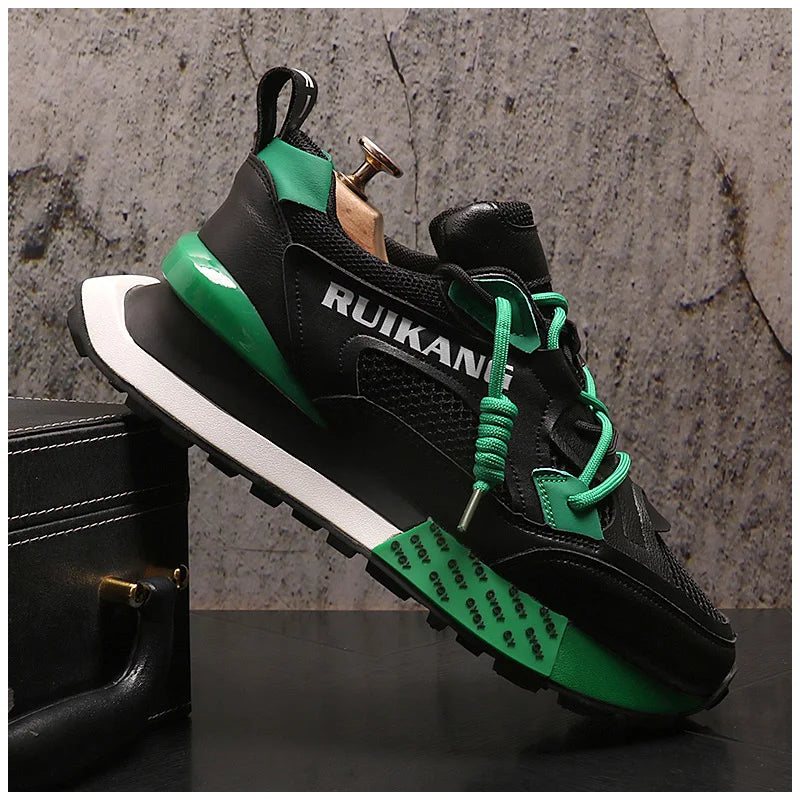 Breathable Mesh Casual Sneakers Non-slip Thick Bottom Leisure Walking Shoes