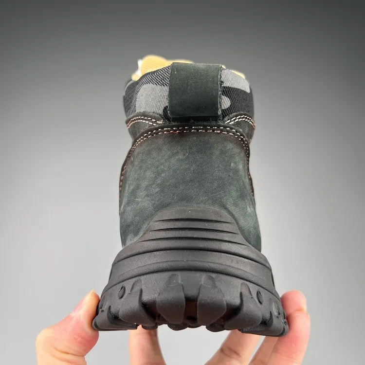 Genuine Leather High Tops Anti-slip Casual Boots