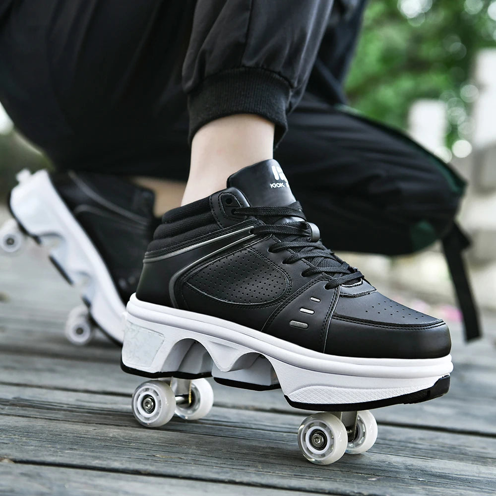 Roller Skate Shoes With Glow iIn Dark LED