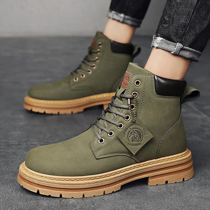 CYYTL Mens Boots Winter Shoes Leather