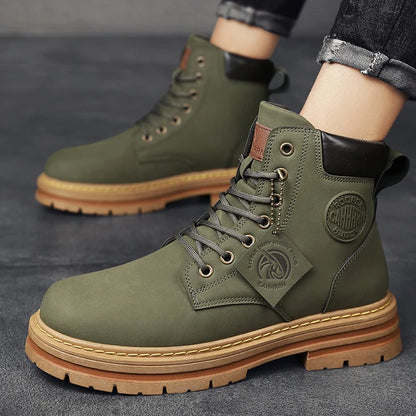 CYYTL Mens Boots Winter Shoes Leather