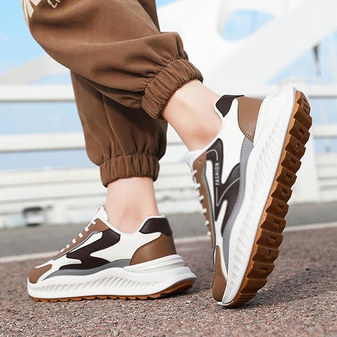 Chunky Mens Designer Casual Height Increased Platform Sport Sneakers