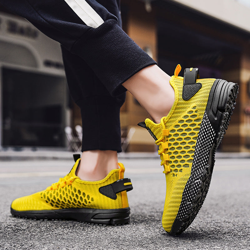 Lightweight Breathable Non-Slip Casual Lace up Walking Shoes  for Men