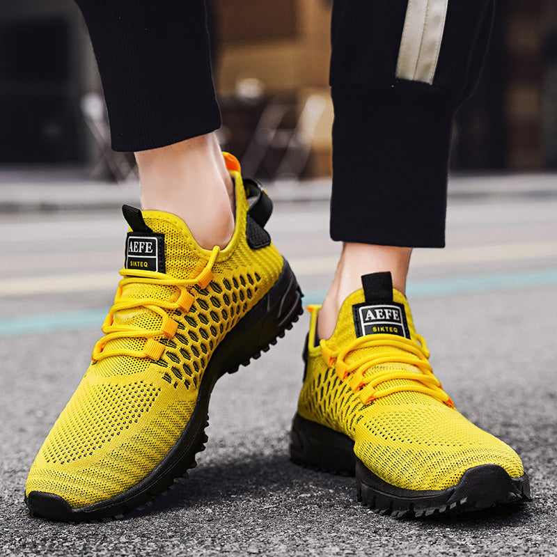 Lightweight Breathable Non-Slip Casual Lace up Walking Shoes  for Men