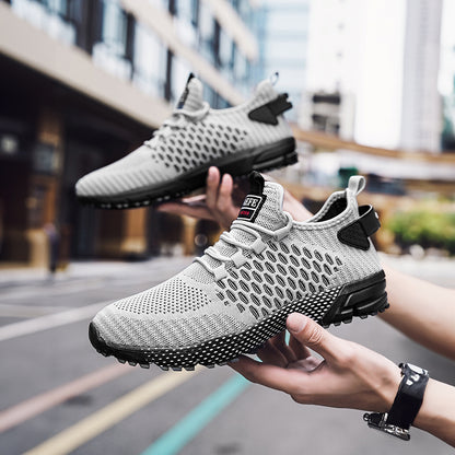 Lightweight Breathable Non-Slip Casual Lace up Walking Shoes  for Men