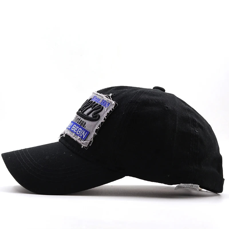 Casual Adjustable Cotton Embroidered Baseball Cap