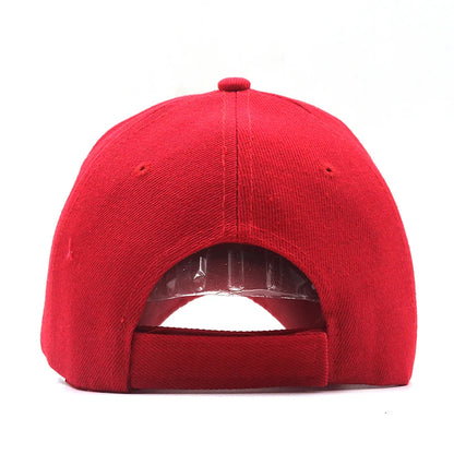 Casual 3D Embroidered Fitted Adjustable Baseball Cap