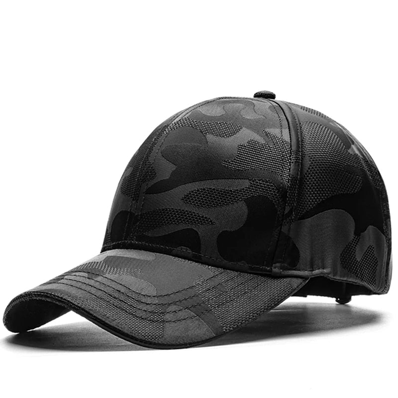Breathable Camouflage Baseball Cap – Adjustable Cotton Snapback Hat for Men & Women