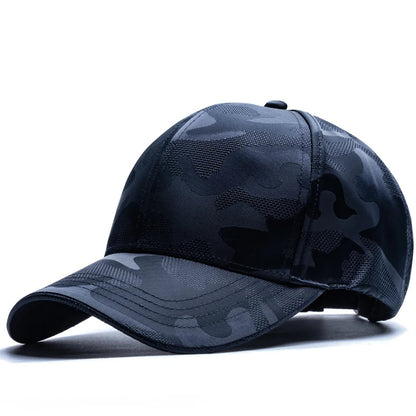 Breathable Camouflage Baseball Cap – Adjustable Cotton Snapback Hat for Men & Women
