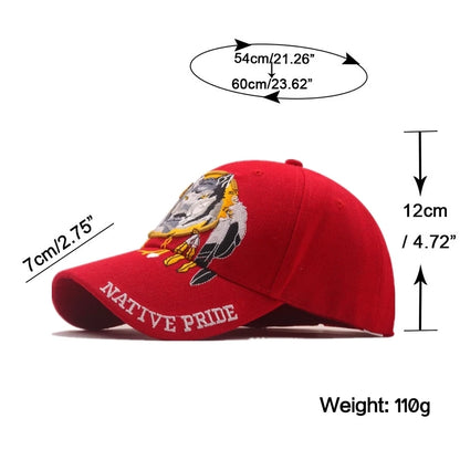 Casual 3D Embroidered Fitted Adjustable Baseball Cap