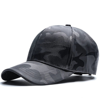 Breathable Camouflage Baseball Cap – Adjustable Cotton Snapback Hat for Men & Women