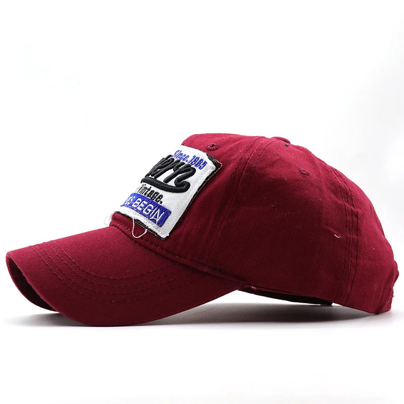 Casual Adjustable Cotton Embroidered Baseball Cap