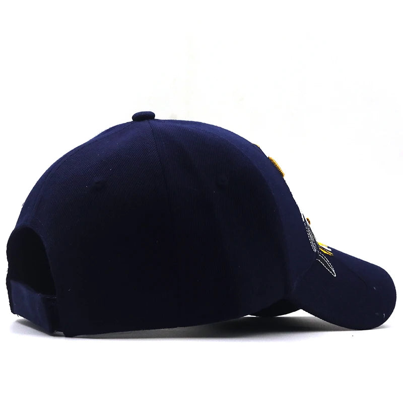 Casual 3D Embroidered Fitted Adjustable Baseball Cap