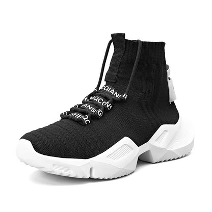 Casual Comfortable Lace-Up Lightweight High Top Mesh Man's Sneakers