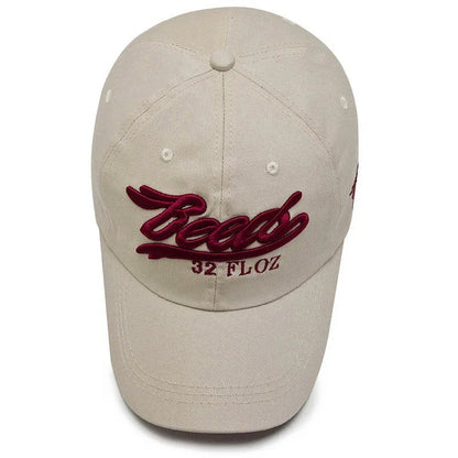 Unisex 3D Embroidered Cotton Baseball Cap – Adjustable Cap for Outdoor Activities