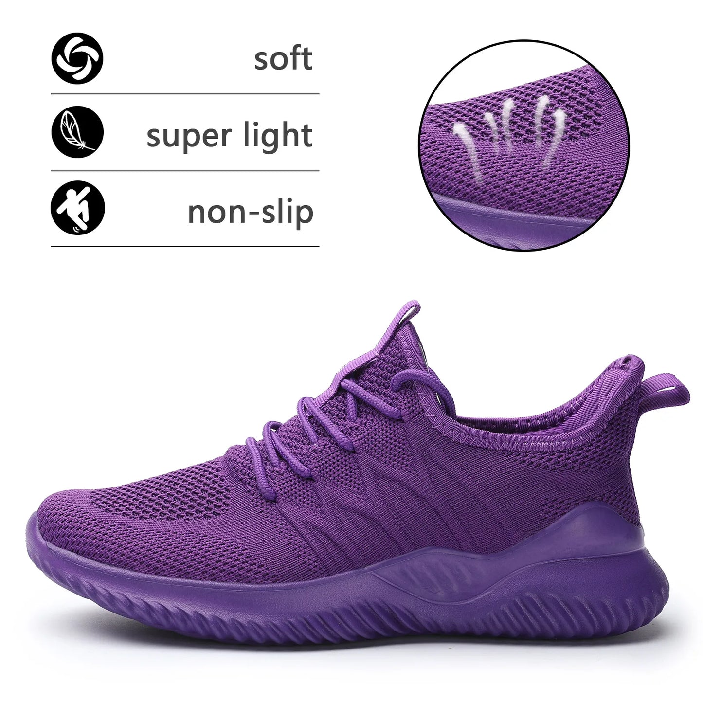 Women's Running Shoes Ladies Slip on Tennis Walking Sneakers Lightweight Breathable Comfortable Work Gym Trainers Stylish Shoes