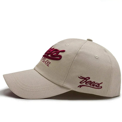 Unisex 3D Embroidered Cotton Baseball Cap – Adjustable Cap for Outdoor Activities