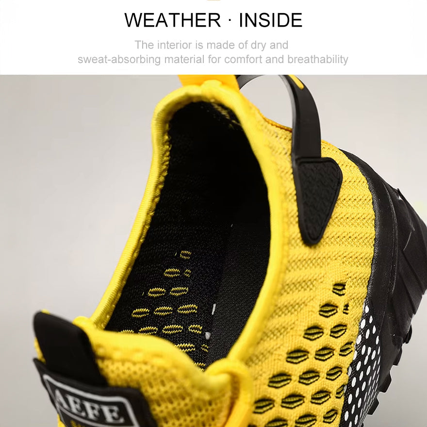 Lightweight Breathable Non-Slip Casual Lace up Walking Shoes  for Men