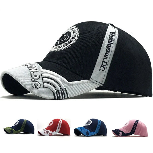 Unisex Adjustable Breathable Cotton Baseball Cap with Embroidery