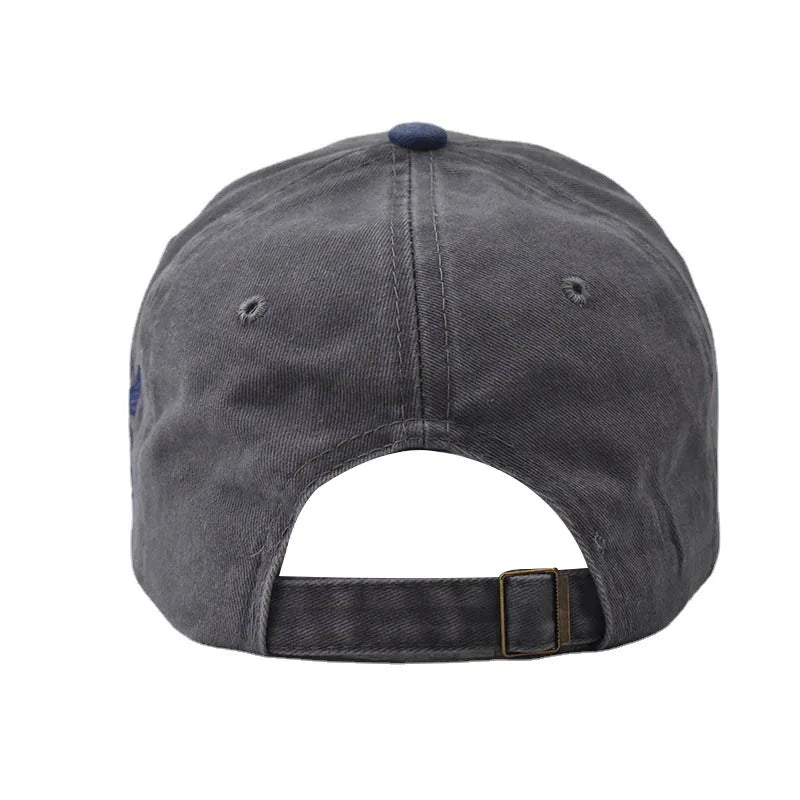 Unisex Eagle Embroidered New York Baseball Cap – Adjustable Washed Cotton Snapback Hat for Men & Women