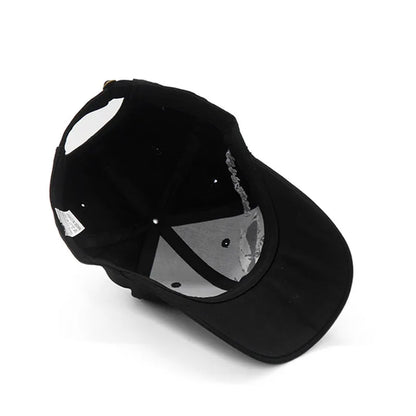 Embroidered Skull Baseball Cap – Adjustable Cotton Sports Hat for Women