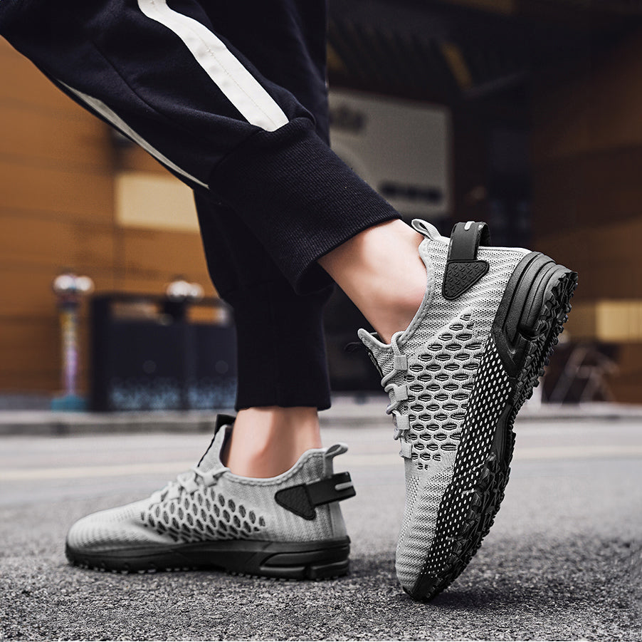 Lightweight Breathable Non-Slip Casual Lace up Walking Shoes  for Men