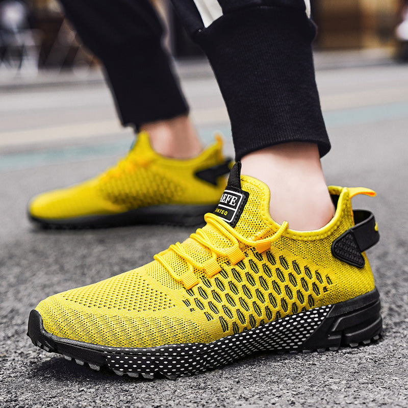Lightweight Breathable Non-Slip Casual Lace up Walking Shoes  for Men