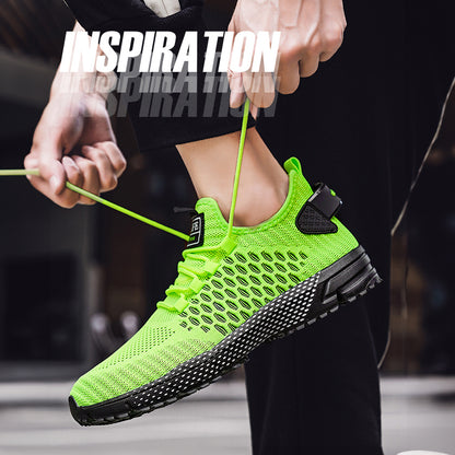 Lightweight Breathable Non-Slip Casual Lace up Walking Shoes  for Men