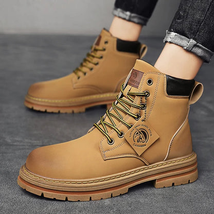 CYYTL Mens Boots Winter Shoes Leather